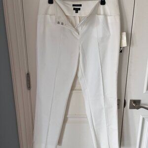 COPY - White slim pintucked pants